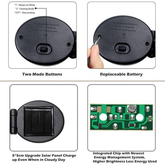 Garden-Decorative-Lights, Solar Firework Lights 105 LED-Powered 35 Copper Wires - Picture 6 of 7